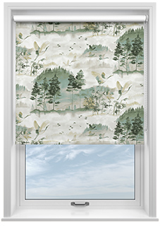 Mayumi, Green Forest - Twist&Fit Roller Blind